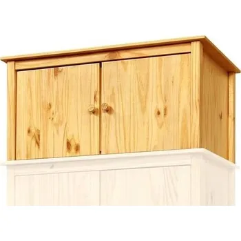 Šatní skříň Nástavec na skříň Torino dvoudvéřový lak masiv IDEA 8188