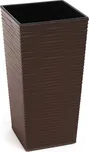 Lamela LAMELA, květináč FINEZIA DLUTO-vroubek 300 x 300 mm, moka