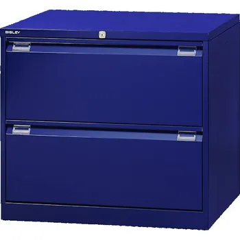 Kartotéka BISLEY Kartotéka kovová dvouřadá Bisley DF2, Vyberte barvu / kombinaci: husí šeď (av4, RAL 7038), strukturovaný lak