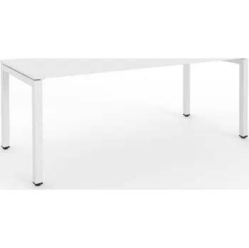 Psací stůl MALOW Kancelářský stůl Stb Comfort 1880 s hloubkou 800 mm, šířkou 1800 mm [šedá, bílá šedá]