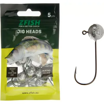 Rybářský háček Zfish Jig Head Simply 5 ks - 7,5 g - Háček 1/0