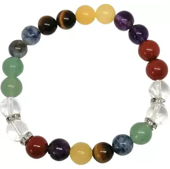Náramek Čakrový náramek z kuliček 8 mm
