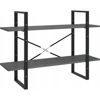 Knihovna Regál na knihy 100x30x70 cm šedý