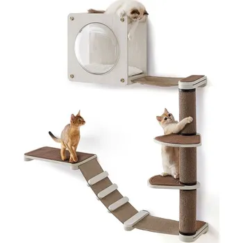 Clickat Oasis - Sada nástěnného nábytku pro kočky (5 dílů)