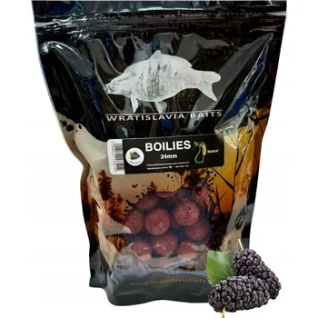 Boilies Wratislavia Baits Natural Moruše 24 mm / 1 kg - proteinové kuličky