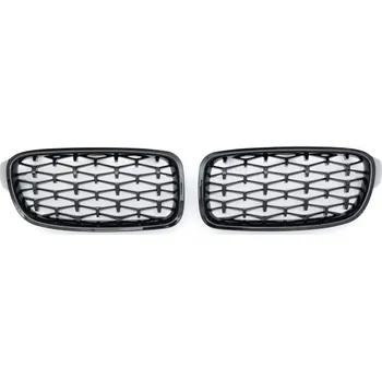 Tuning PROTEC Přední maska BMW 3 F30 F31 DIAMANT ČERNÁ LESKLÁ