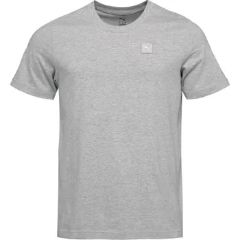 Pánské tričko Pánské triko Puma ESSENTIALS ELEVATED TEE L Šedá, Bílá