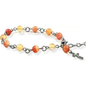 Náramek Náramek desátkový s karneolem