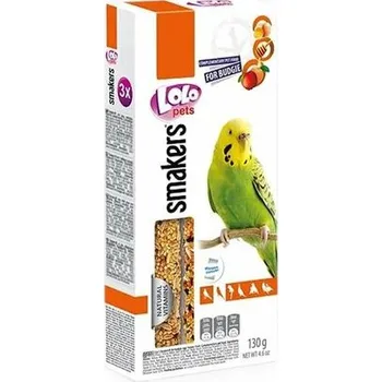 LOLO SMAKERS 3v1 MIX ovoce,med,vejce pro andulky 130&nbsp;g