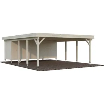 Přístřešek na auto Přístřešek na auto Karl 40,6 m2 s úložným prostorem