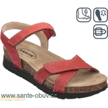 Dámská zdravotní obuv SANTÉ CB/50890 RED vych.obuv vel. 37-41, červená - 39
