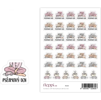 samolepka Fleppi Samolepky Pyžamový den