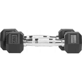 Potažené/pogumované činky s pevnou váhou Thorn+Fit 2x 1 kg