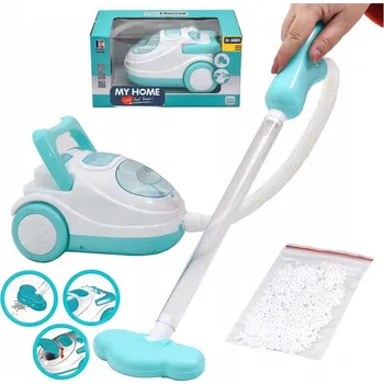 Hračka Vysavač bílo-tyrkysový na baterie, sací