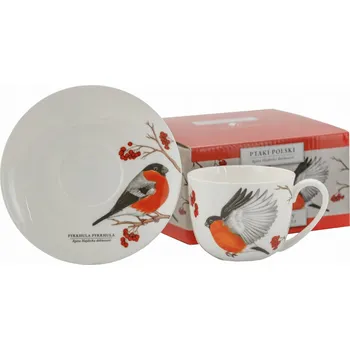 MCP, šálek 280 ml s podšálkem - GIL/PTÁCI POLSKÝ od Agaty Hajdecké