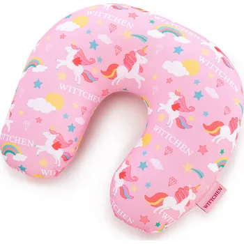 Cestovní polštářek Dětský modrý cestovní polštářek s dinosaury | WITTCHEN | 56-3K-007-PIL-U