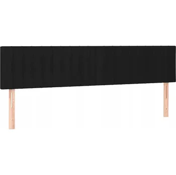 Čelo postele černé 160x5x78 cm, 2 ks