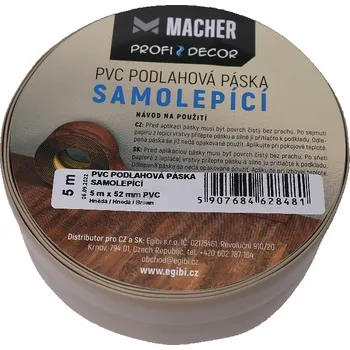 Lepicí páska MACHER PVC Podlahová páska samolepicí 52 mm x 5 m