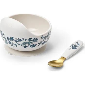 Silikonová miska se lžičkou Elodie Details - Garden Leo Toile