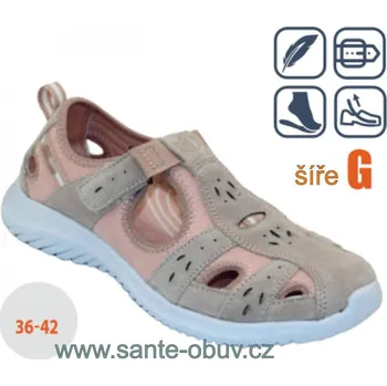 Dámská zdravotní obuv SANTÉ WD/704 PINK vycházková obuv vel.36-42, --- - 40