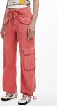 Dámské kalhoty DESIGUAL 25SWPW27 3013 PANT ALEJANDRIA 3013 RED velikost S