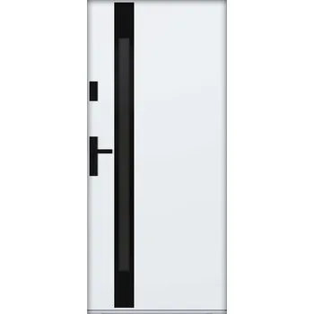 Vchodové dveře Hahn-Türke Vchodové dveře ATU68-M534 Barva: Bílá, Směr otevírání: Pravé, Ven, Celkové rozměry: 1100x2070mm