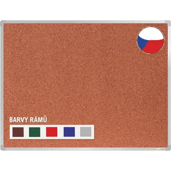 Kancelářský nábytek VMS VISION Nástěnka s kvalitním korkovým povrchem 2000 x 1200 mm [zelená]