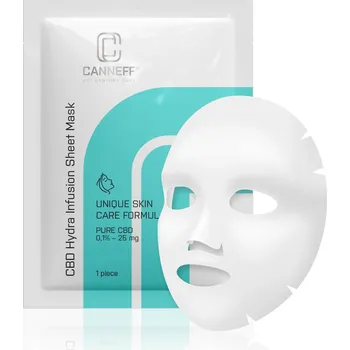 Pleťová maska CANNEFF® CBD Ultra hydratační plátýnková maska - 1 ks