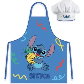 Kuchyňská zástěra Dětská zástěra s kuchařskou čepicí Stitch Ananas