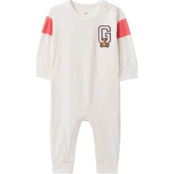 Dětský overall Dětský overal GAP FRENCH LOGO 0-3M Bílá, Mix