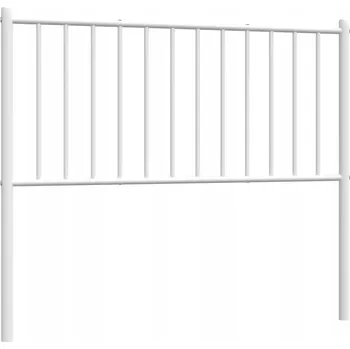 Ocelové čelo postele 105x3 bílé