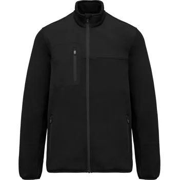 pracovní bunda Kariban Bunda WK 9108, pletená, fleecová, pánská COT20910800215-black Černá 5XL