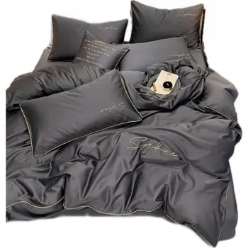 Povlečení SADA POVLEČENÍ 3 DÍLNÁ Z MIKROVLÁKNA GLAMOUR 160x200 CM ELEGANTNÍ VÝŠIVKA