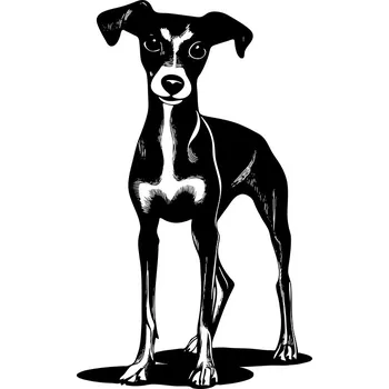 Vsepropejska Chrt 7 dřevěná dekorace na zeď Rozměr (cm): 38 x 23