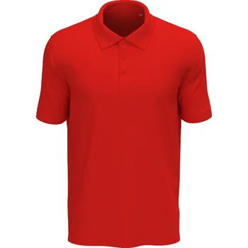 Pánské tričko Stedman Polokošile Lux Polo, krátký rukáv, pánská COT05906005503-scarlet red L Červená scarlet
