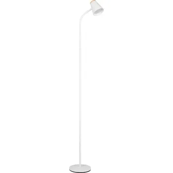 Stojací lampa Trio Leuchten R45831101 PONGO - Čtecí stojací lampa v bílé barvě, LED 4,5W, 500lm, 3000K, 145cm (LED stojací lampa na čtení s vypínačem na stínidle)