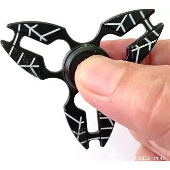 Gadget Fidget spinner kovový, Crab černý