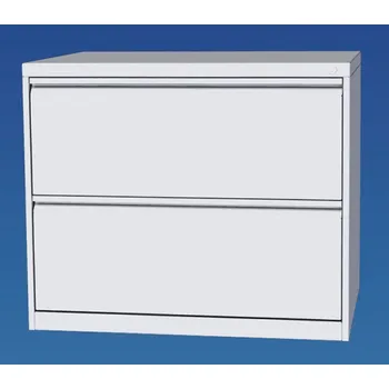 Nábytek KOVONA Kovová kartotéka dvouřadá dvouzásuvková G2322 [bílá (A), bílá (A)]