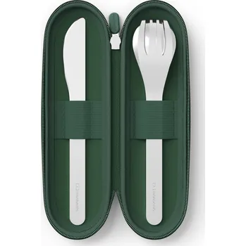 Příbor Monbento Slim Nest Trio sada nerezových příborů, green, 51300078