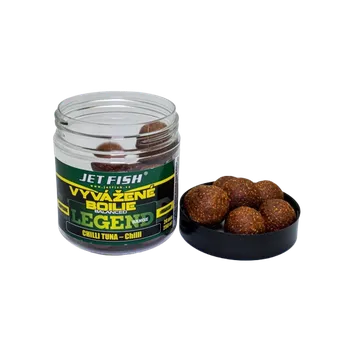 Boilies JetFish Jet Fish Legend range Vyvážené boilie CHILLI TUNA CHILLI 24mm 250ml