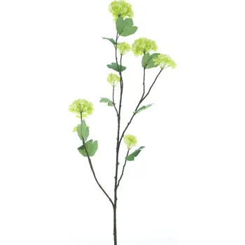 umělá květina umělá větev, Větev 'Snowball Yoko' zelená V118 cm