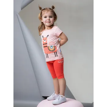 Dívčí 3/4 legíny - WINKIKI WTG 01760, meruňková Barva: Oranžová, Velikost: 122