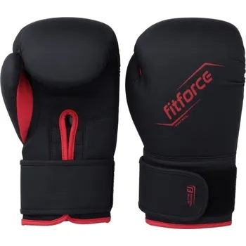 Boxerské rukavice Tréninkové boxerské rukavice Fitforce PATROL 14 Černá, Červená