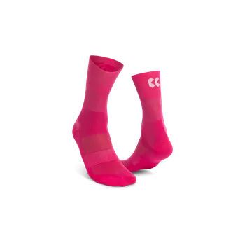 Pánské ponožky KALAS Z5 | Cyklo ponožky Vysoké | Raspberry Red | Velikost: 43-45