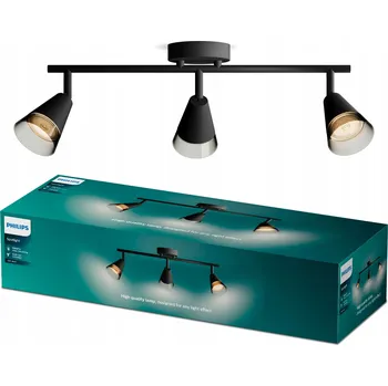 Bodové svítidlo Stropní bodové svítidlo kulatý Philips černé