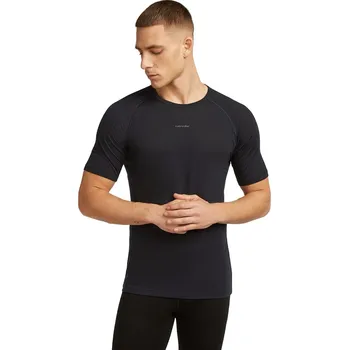Pánské tričko Pánské merino tričko s krátkým rukávem ICEBREAKER Mens 125 ZoneKnit SS Crewe, Black velikost: L
