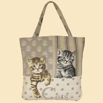 Nákupní taška s kočkama velká