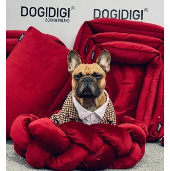 Pelíšek pro psa BiBi BEDS Pletený pelíšek Barva: Červená, Velikost: S