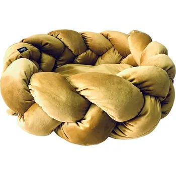 Pelíšek pro psa BiBi BEDS Pletený pelíšek Barva: Zlatá, Velikost: S