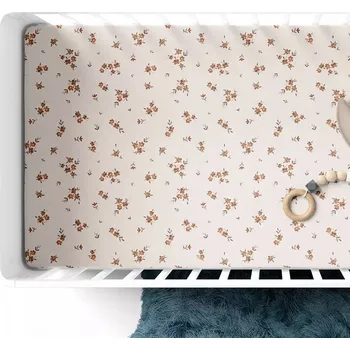Prostěradlo Prostěradlo bavlněné do postýlky Little Brown Flowers
